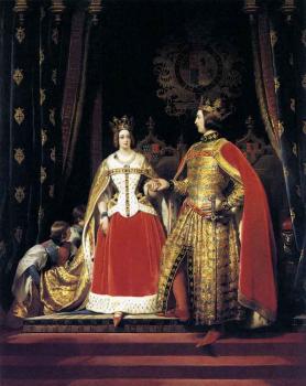 埃德溫 亨利 蘭德希爾爵士 Queen Victoria and Prince Albert at the Bal Costume